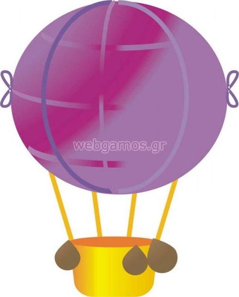 Ξύλινο Διακοσμητικό αερόστατο (2602)
