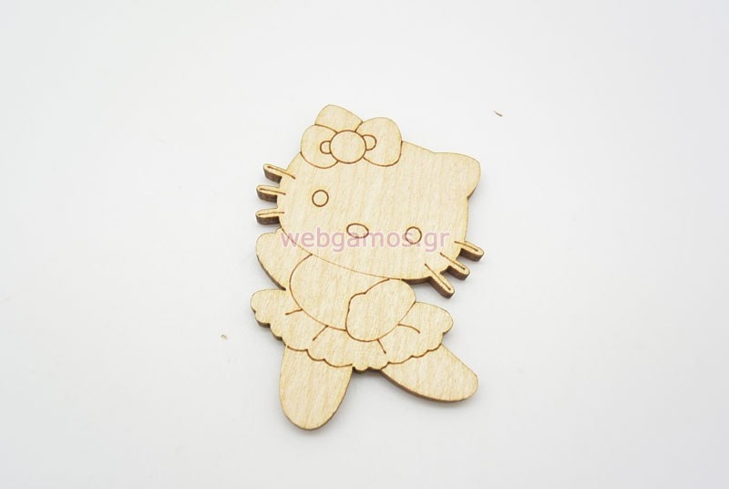 Ξύλινο Διακοσμητικό hello kitty μπαλαρίνα (011600256)