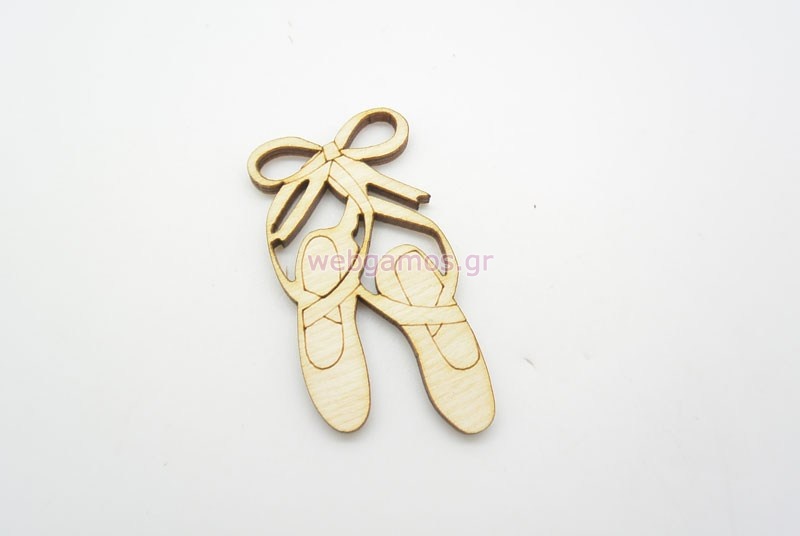  Ξύλινο Διακοσμητικό παπούτσια μπαλαρίνας (500278)