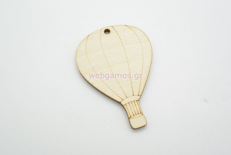 Ξύλινο Διακοσμητικό Αερόστατο (500435)