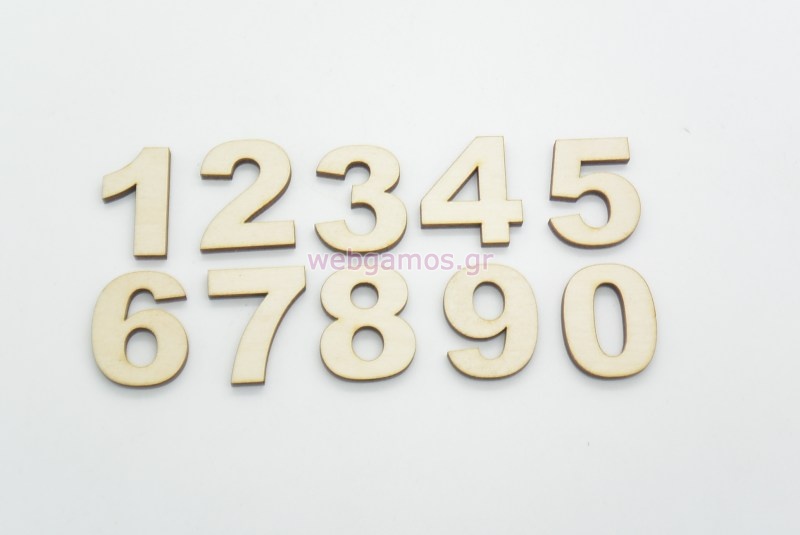 Ξύλινα Διακοσμητικά διάφοροι αριθμοί (15501188)