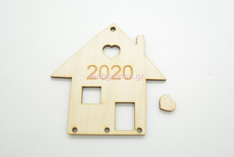 Ξύλινο Διακοσμητικό σπίτι 2026 (60041)