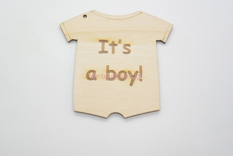 Ξύλινο Διακοσμητικό φορμάκι its a boy (600333)