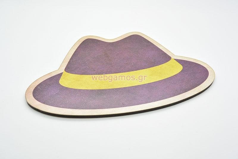 Ξύλινο Διακοσμητικό καπέλο (xd2255)