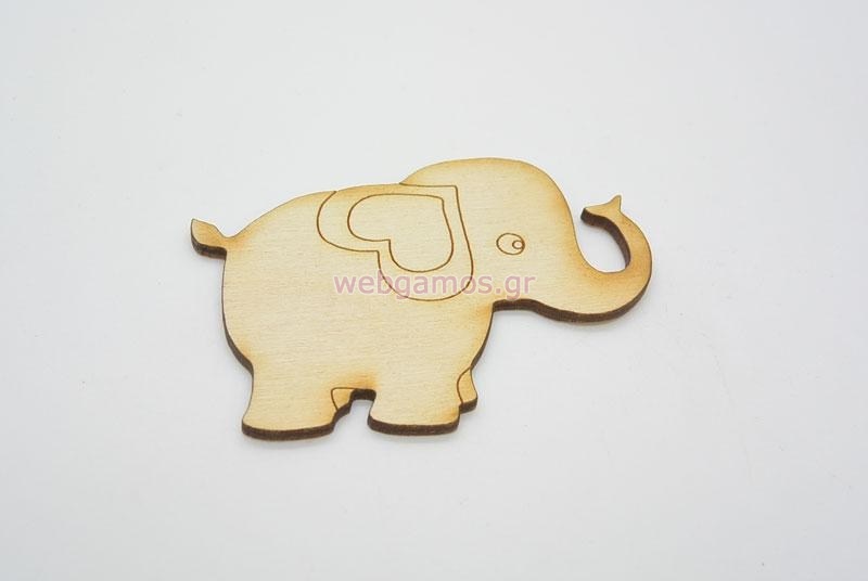 Ξύλινο Διακοσμητικό ελεφαντάκι (500194)