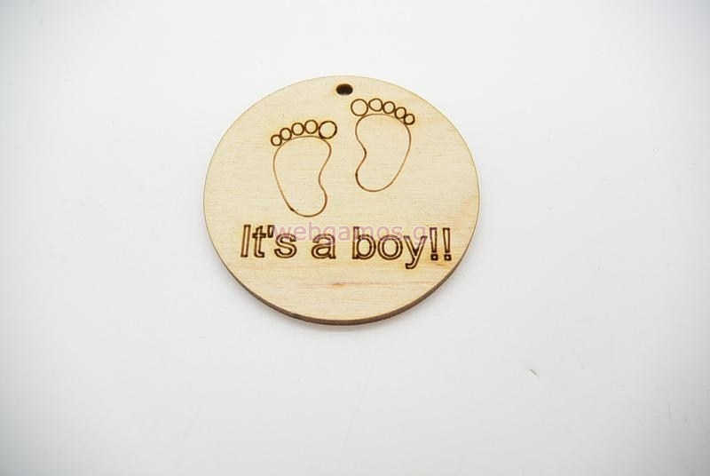  Ξύλινο Διακοσμητικό it's a boy (011600121)