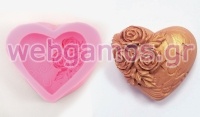 ΚΑΛΟΥΠΙ ΣΙΛΙΚΟΝΗΣ ΚΑΡΔΙΑ LOVE 7cm x 5.5cm 0515100