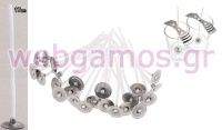 ΚΕΡΩΜΕΝΟ ΦΥΤΙΛΙ ΜΕ ΒΑΣΗ 17cm 50τεμ./πακ. 0515250