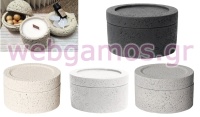 ΒΑΖΟ ΑΠΟ ΠΟΡΟΛΙΘΟ ΜΕ ΚΑΠΑΚΙ 13cm x 8cm 0515352