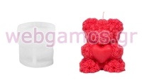 ΚΑΛΟΥΠΙ ΣΙΛΙΚΟΝΗΣ ΑΡΚΟΥΔΑΚΙ ΚΑΡΔΙΑ 8cm 0515362