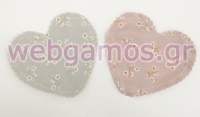 ΠΟΥΓΚΙ ΚΑΡΔΙΑ ΜΕ ΜΙΚΡΟ ΑΝΘΑΚΙ 12cm x 11.4cm ΜΕ ΥΠΟΣΤΡΩΜΑ 010# 0527228
