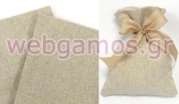 ΠΟΥΓΚΙ 12.5cm x 17cm ΤΥΠΟΥ ΓΑΖΑ ΦΥΣΙΚΟ ΚΟΛΑΡΙΣΜΕΝΟ ΜΕ ΧΡΥΣΟΚΛΩΣΤΗ 0527348