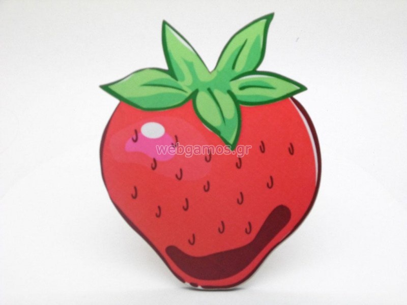 Ξύλινο Διακοσμητικό φράουλα (xd1860)