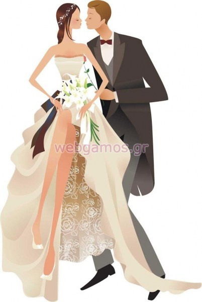 Διακοσμητικό γάμου γαμπρός - νύφη (ws00002)