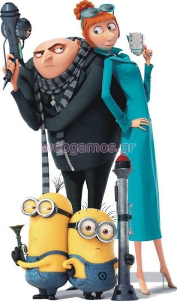 Ξύλινο Διακοσμητικό οικογένεια minion (xd1800)